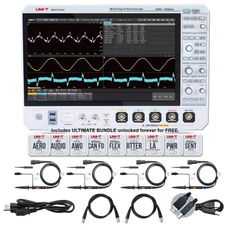 MSO7204X 2 GHz 4Ch 9-in-1 Oscilloscope | UNI-T – Uni-Trend US