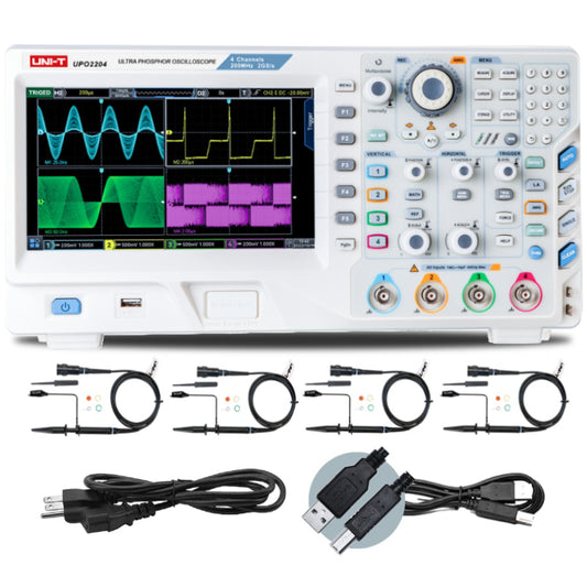 UPO2204 200MHz 4Ch Mixed Signal Oscilloscope (w/o Logic Pod)