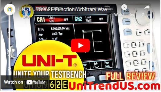 Review and Teardown of a UNI-T UTG962E Function/Arbitrary Waveform Generator by Darren Walker