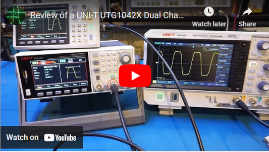 Review of the UNI-T UTG1042X Dual Channel Arbitrary Waveform Generator by Kerry Wong