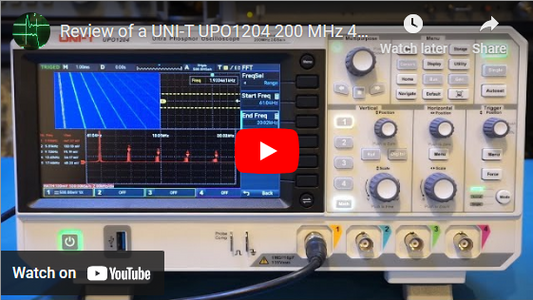 Kerry Wong Reviews the UPO1204 200MHz 4Ch Ultra Phosphor Digital Oscilloscope