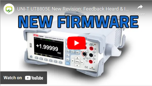 New VoltLog review on firmware update to the UT8805E
