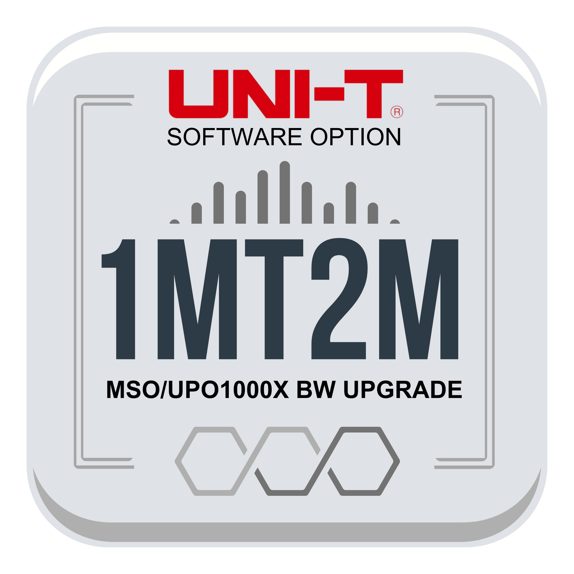 MSO/UPO1000X-1MT2M 200MHz BW Upgrade for MSO/UPO1104