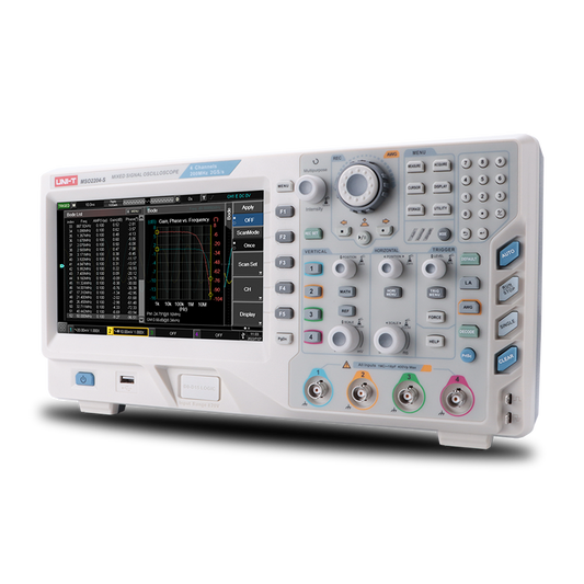 Uni-T MSO2102-S 100MHz 2+16Ch MSO with Signal Generator Isometric Image