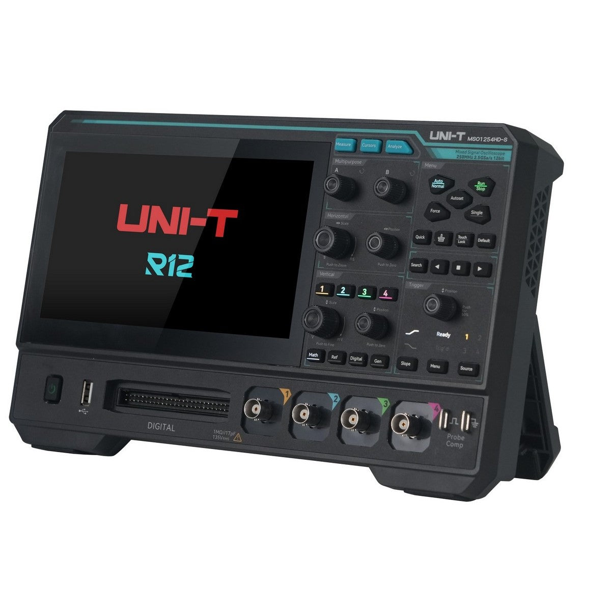 MSO1254HD | 250 MHz 4Ch 12-Bit Mixed Signal Oscilloscope
