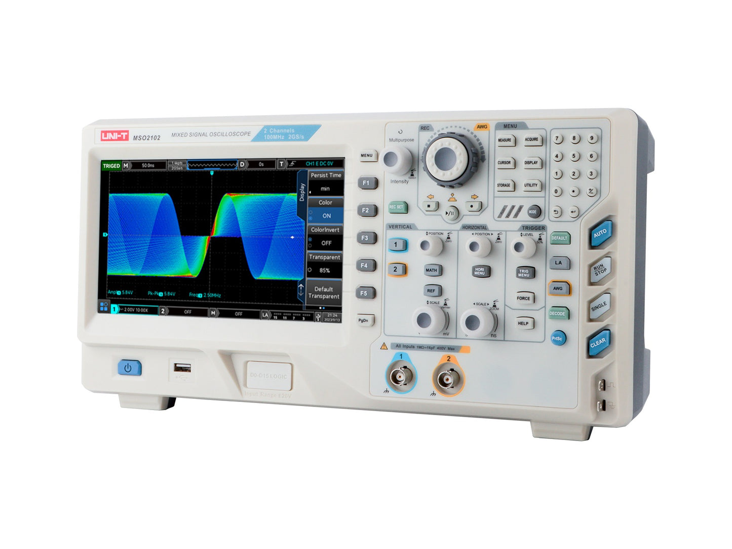 Uni-T MSO2102 100MHz 2+16Ch MSO