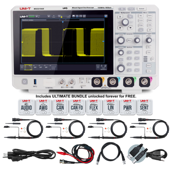MSO2104X 100 MHz 4Ch Mixed Signal Oscilloscope