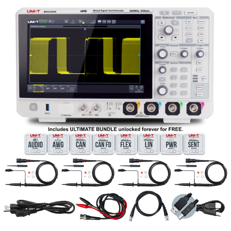 MSO2304X 300 MHz 4Ch Mixed Signal Oscilloscope