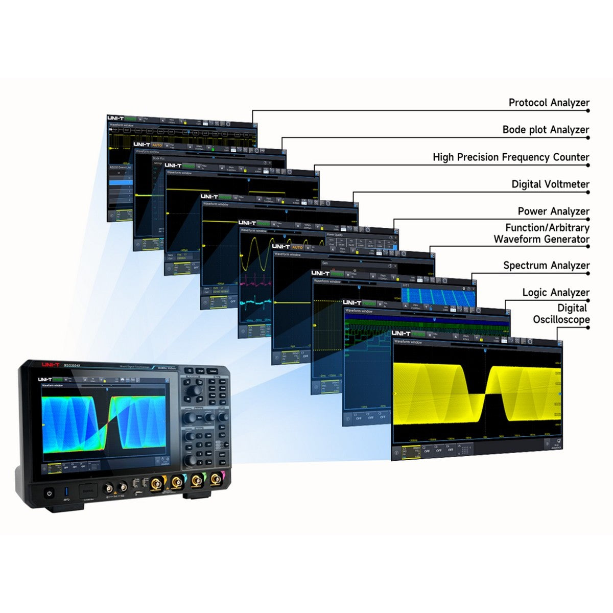 MSO3034X 350MHz 4Ch Mixed Signal Oscilloscope - FREE ULTIMATE