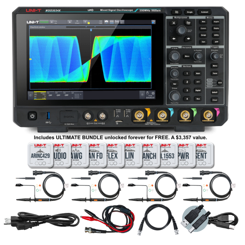 MSO3034X 350 MHz 4Ch Mixed Signal Oscilloscope