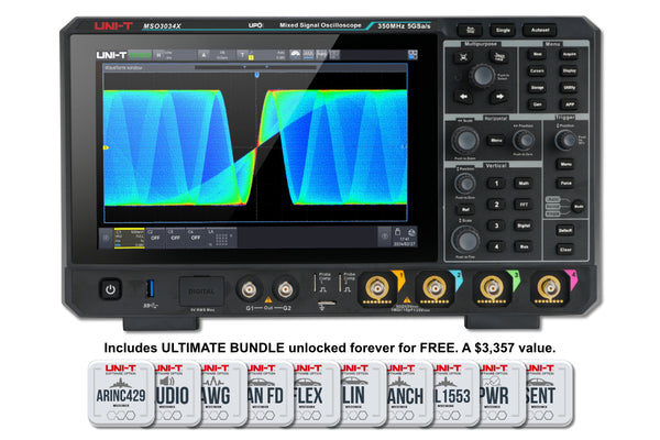 MSO3034X | 350 MHz 4-Channel Mixed Signal Oscilloscope