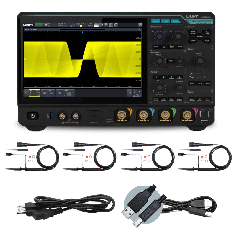 MSO3054HD 500 MHz 4Ch 12-Bit Mixed Signal Oscilloscope