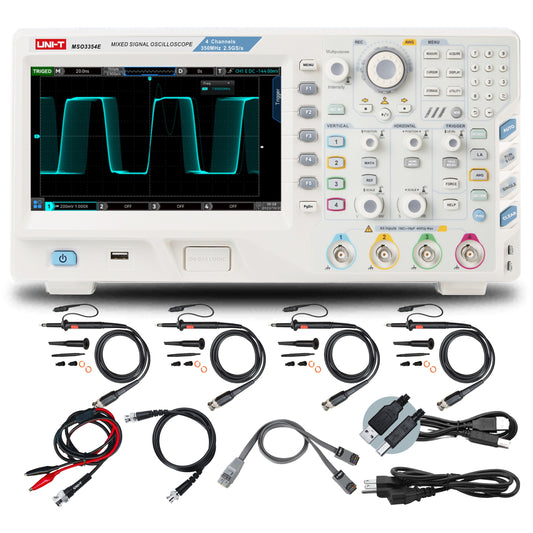 Uni-T MSO3354E-S	350MHz 4+16Ch MSO with Signal Generator with Probes Image