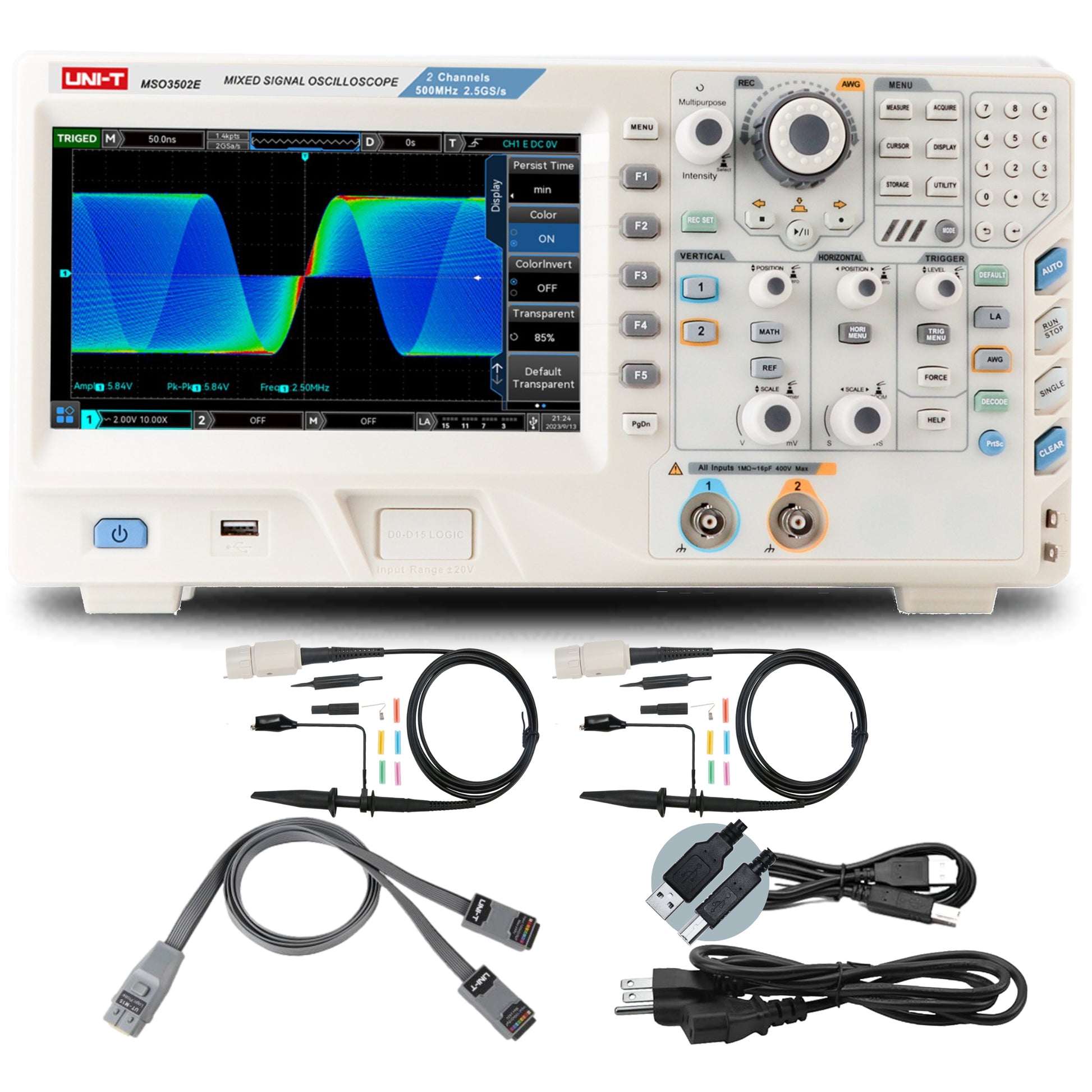 MSO3502E 500MHz 2+16Ch MSO