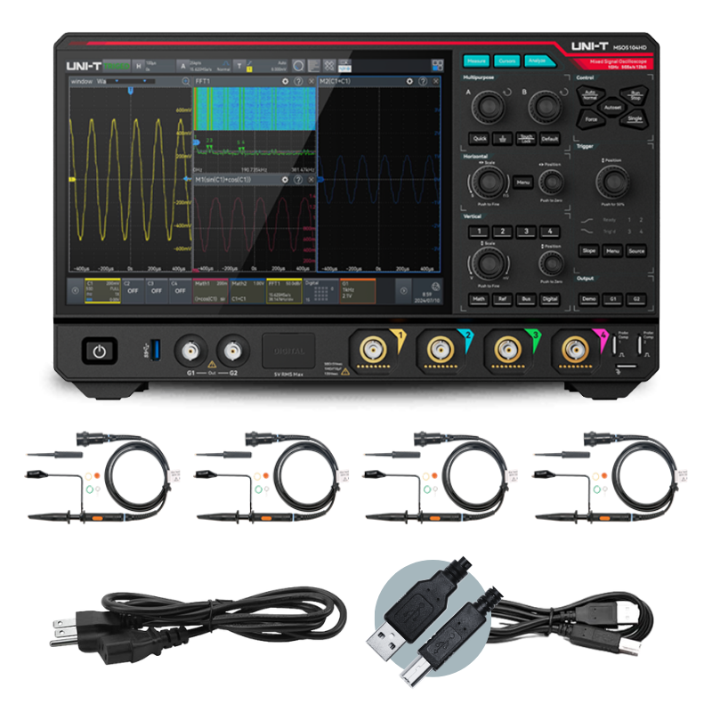 MSO5034HD 350 MHz 4Ch 12-Bit Mixed Signal Oscilloscope