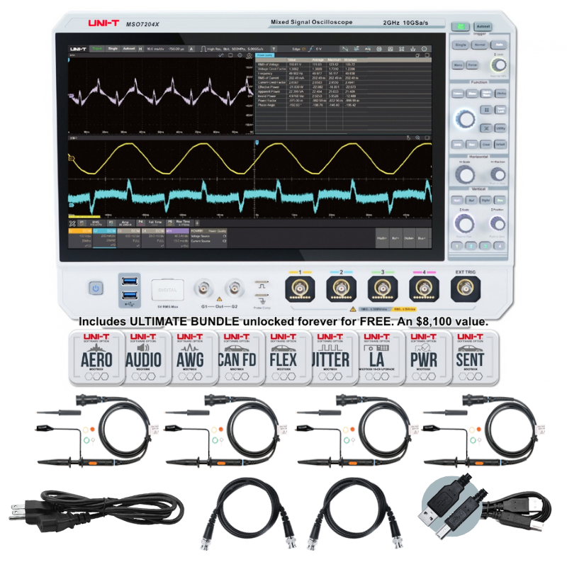 MSO7204X Lab-Grade 2 GHz 4Ch Nine-in-One Oscilloscope