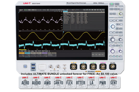 MSO7204X 2GHz 4Ch Mixed Signal Oscilloscope - FREE ULTIMATE Bundle ends 03/31/26