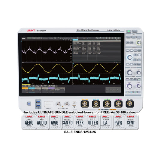 MSO7204X 2GHz 4Ch Mixed Signal Oscilloscope - FREE ULTIMATE Bundle ends 12/31/25