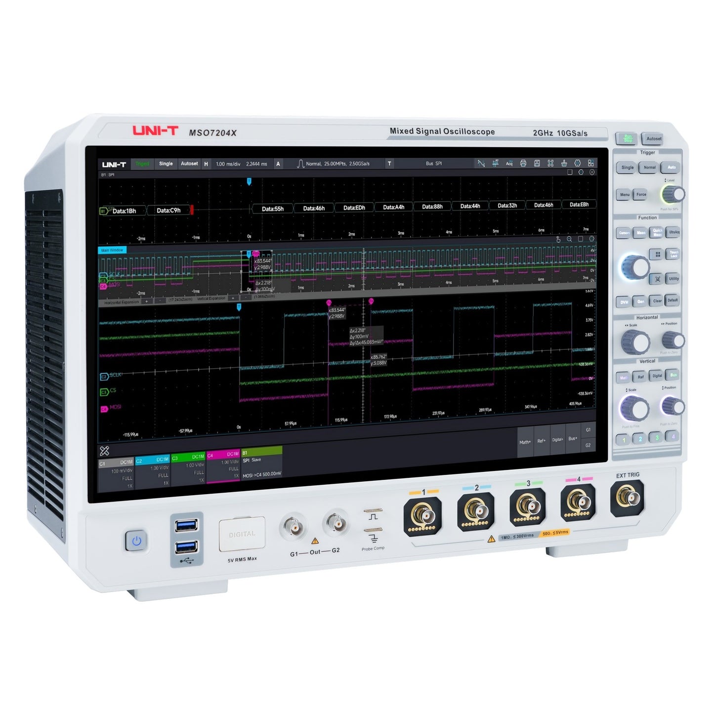 MSO7204X | Lab-Grade 2 GHz 4-Channel Nine-in-One Oscilloscope