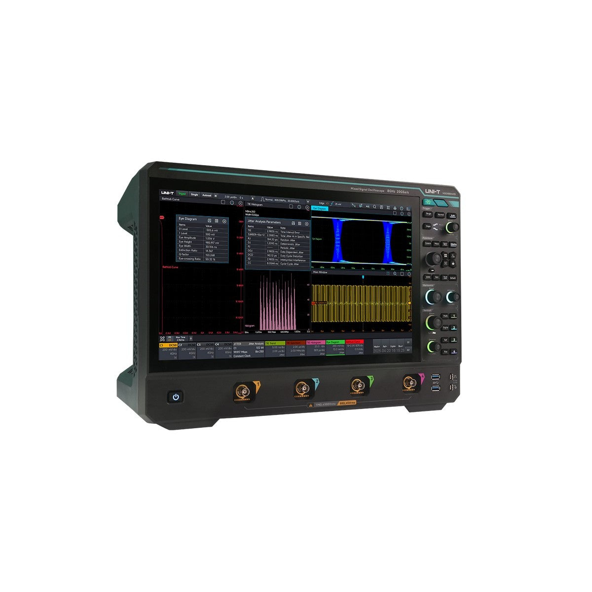 MSO8804HD 8GHz, 4CH Mixed Signal Oscilloscope