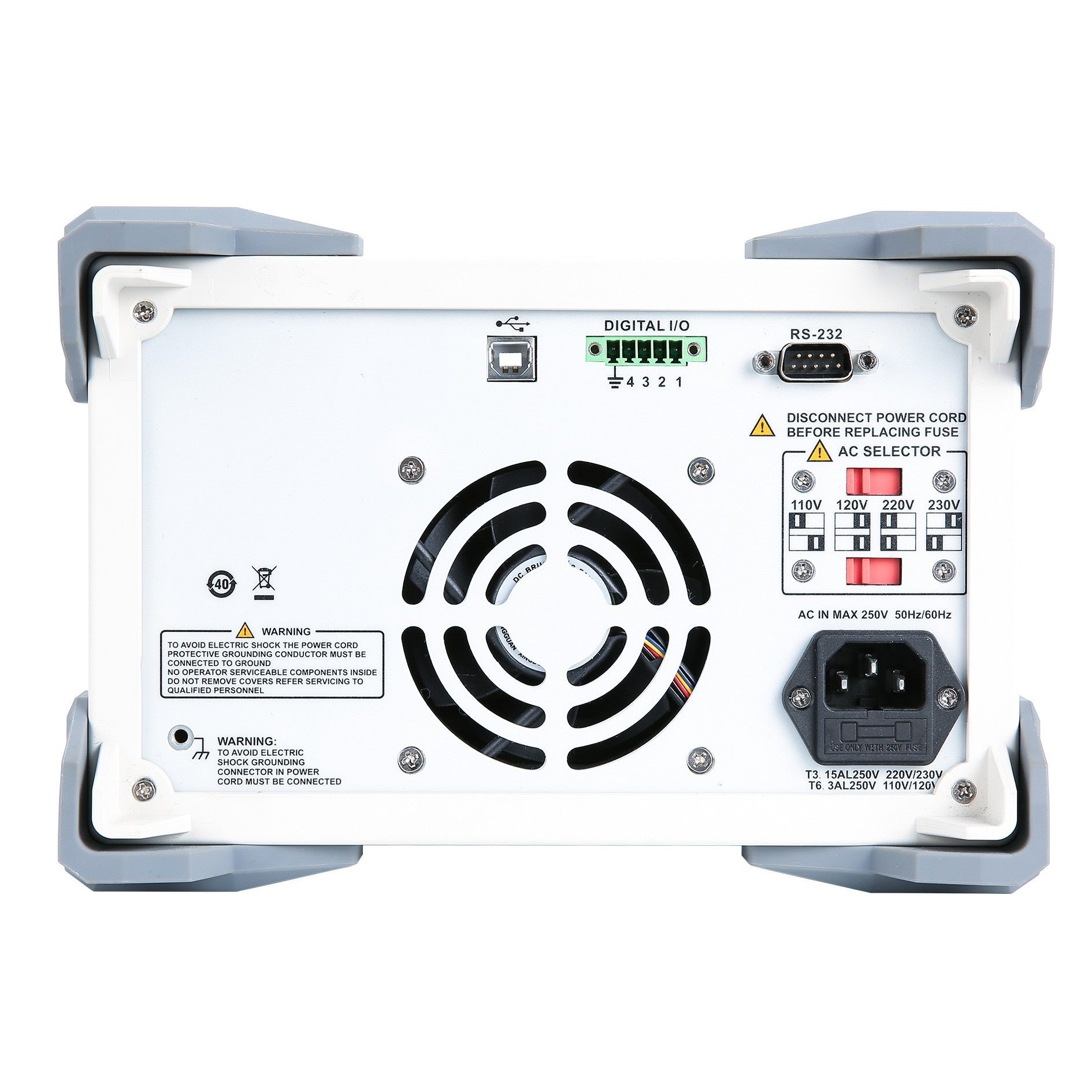 Uni-T UDP3303C 3Ch Classic-Series Programmable Linear DC Power Supply Back Image