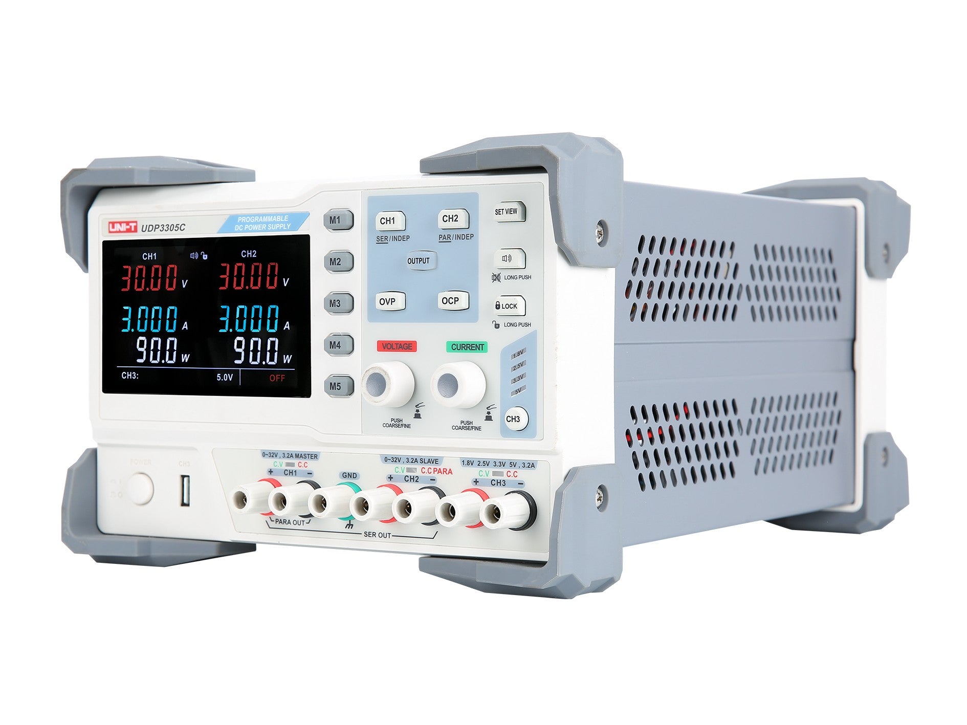 Uni-T UDP3305C 3Ch Advanced-Series Programmable Linear DC Power Supply Isometric Image
