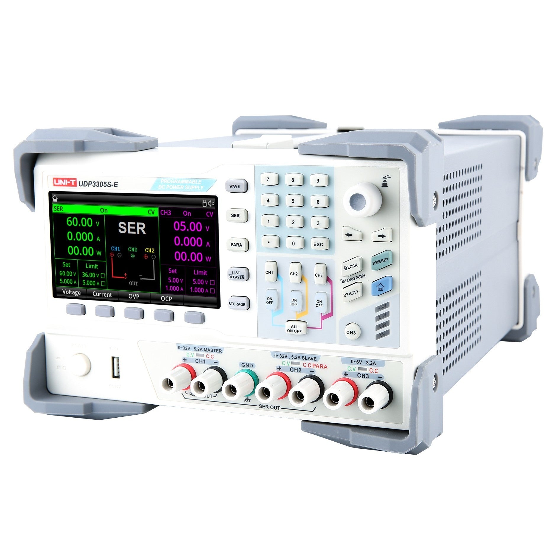 UDP3305S-E 4Ch 328W Linear DC Supply | UNI-T – Uni-Trend US