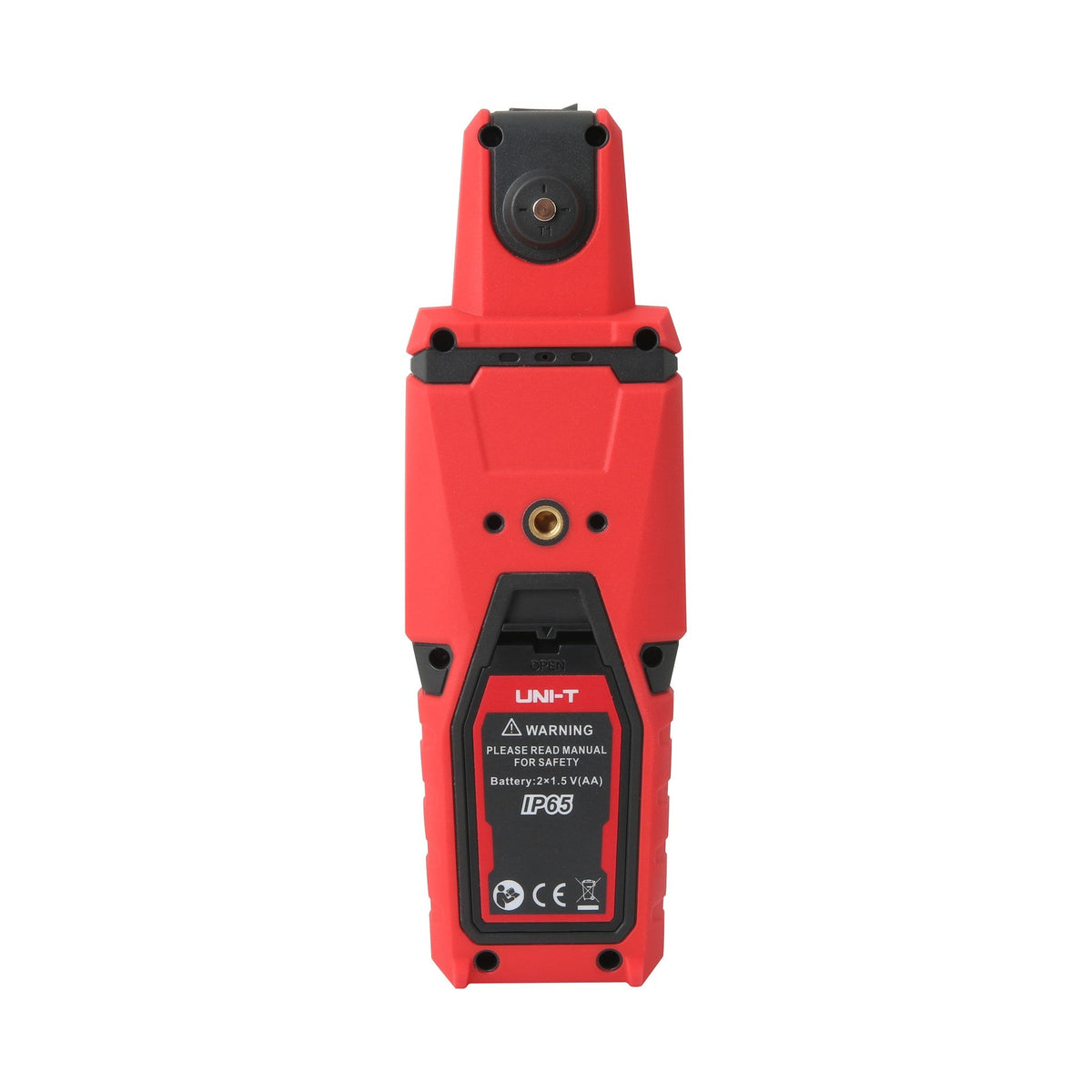 UNI-T UT381PV Solar Irradiance Meter rear view with battery cover and threaded mount