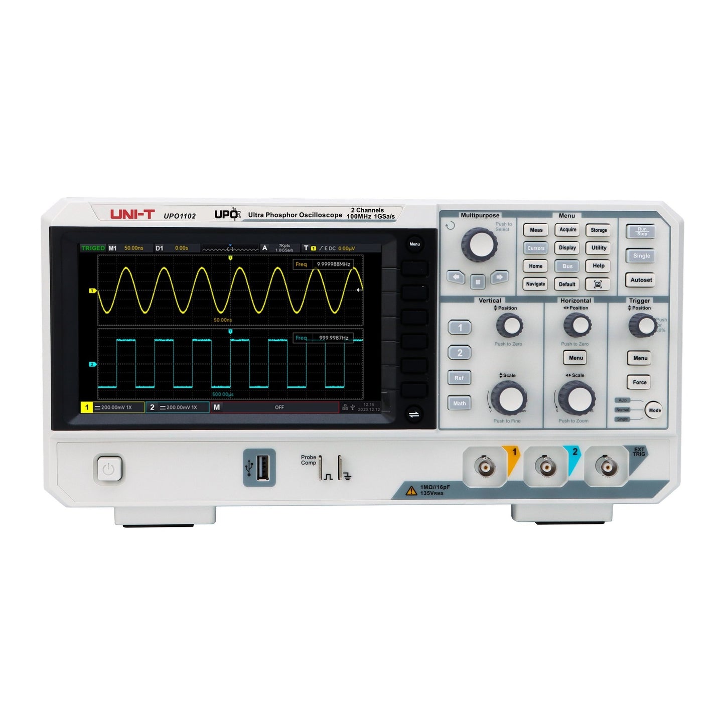 UPO1102 | 100 MHz 2Ch Digital Storage Oscilloscope