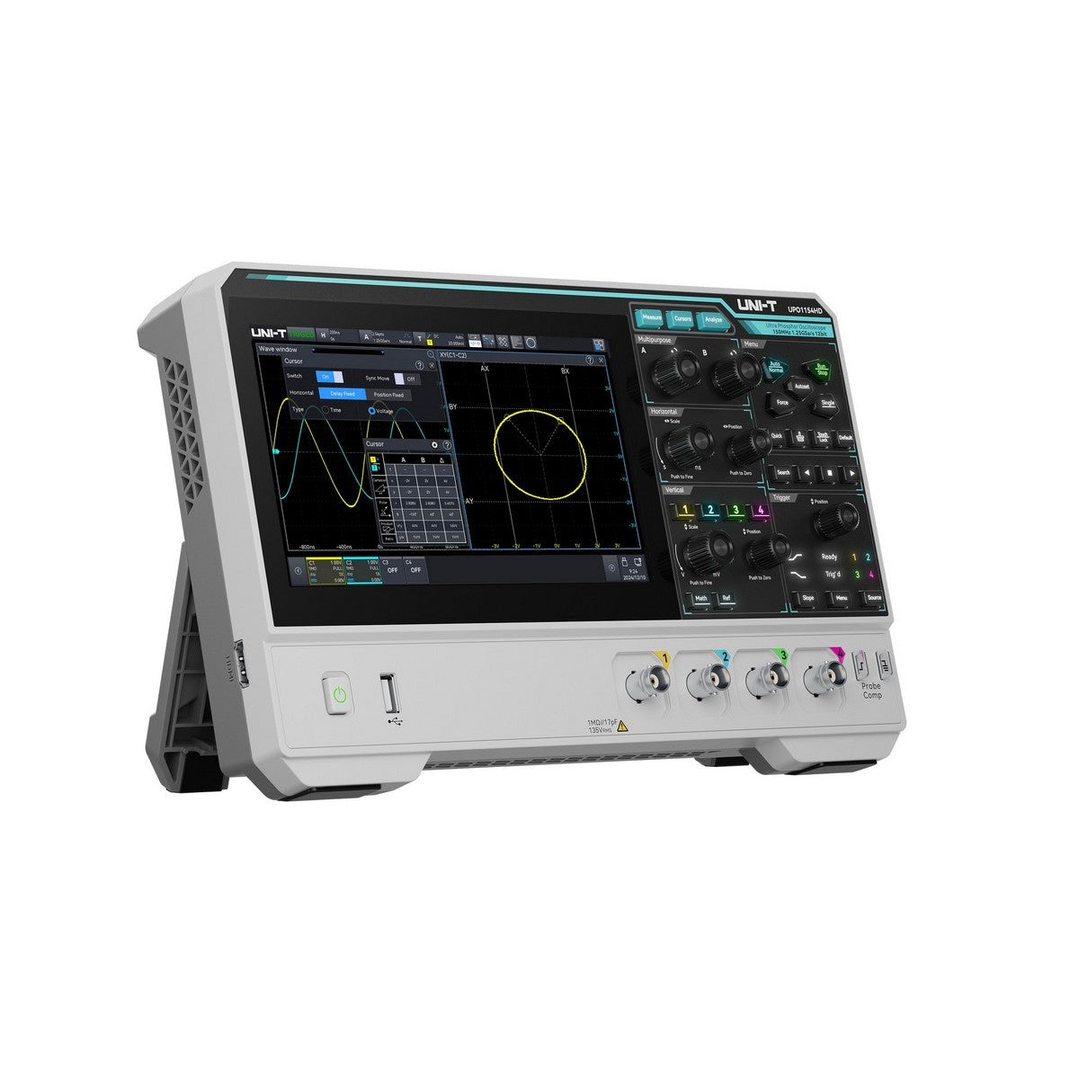 UPO1154HD 12-Bit 150MHz 4Ch High Definition Oscilloscope