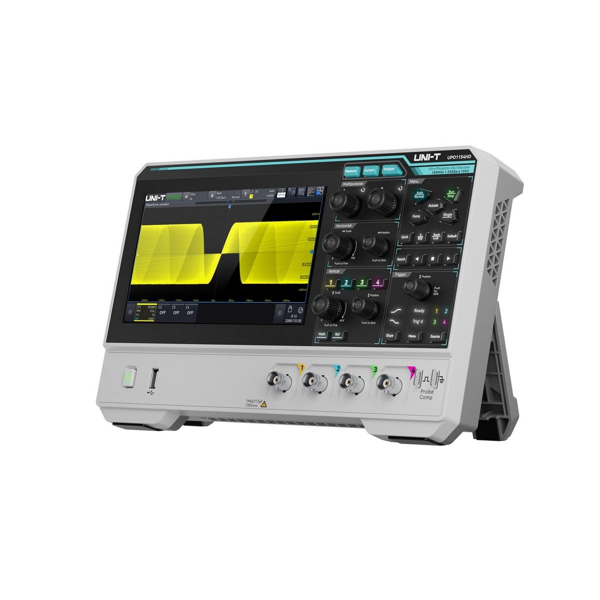 UPO1154HD 12-Bit 150MHz 4Ch High Definition Oscilloscope
