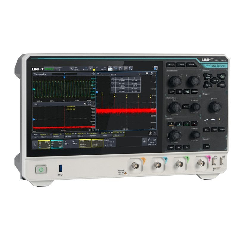 UPO2204HD 12-Bit 200MHz 4Ch High Definition Oscilloscope