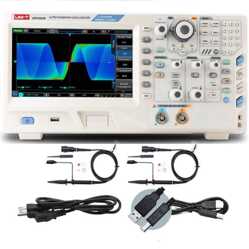 UPO3502E | 500 MHz 2Ch Oscilloscope (Logic Pod Optional)