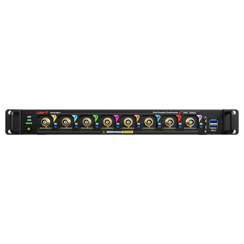 UPO6108LP 1 GHz 8Ch 12-Bit Rack-Mount Oscilloscope