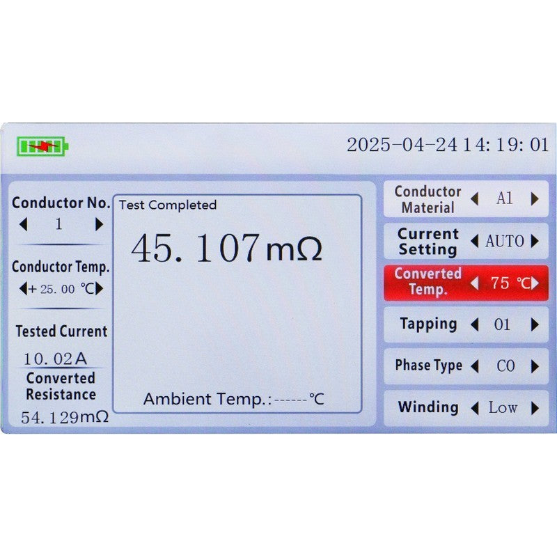 UT625B 200A Digital Low Resistance Ohmmeter
