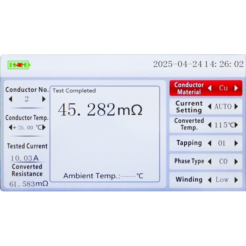 UT625B 200A Digital Low Resistance Ohmmeter