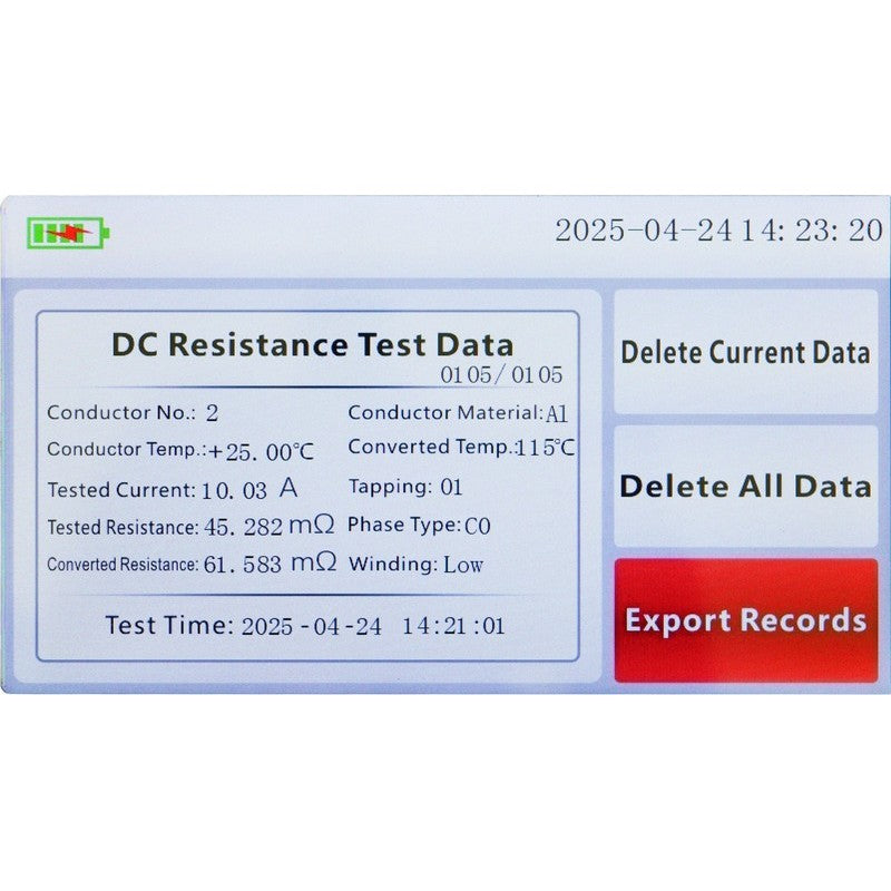 UT625B 200A Digital Low Resistance Ohmmeter