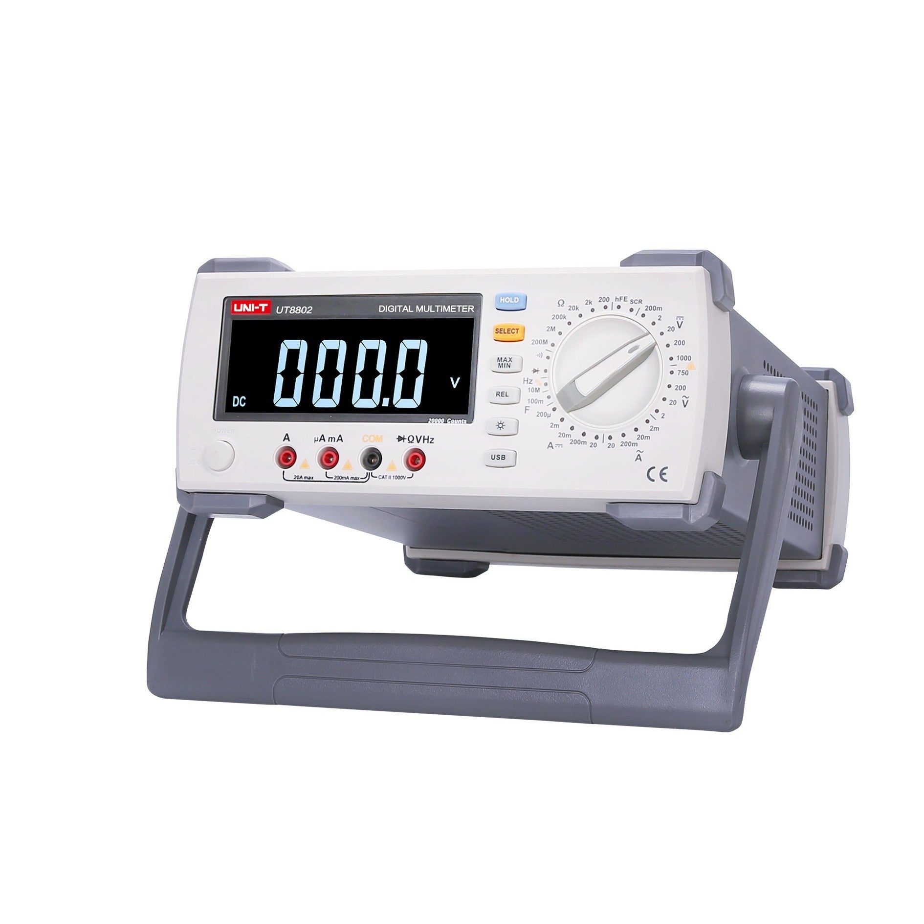 Uni-T UT8802E 4.5 Digit Value-Series Bench Digital Multimeter Isometric Image