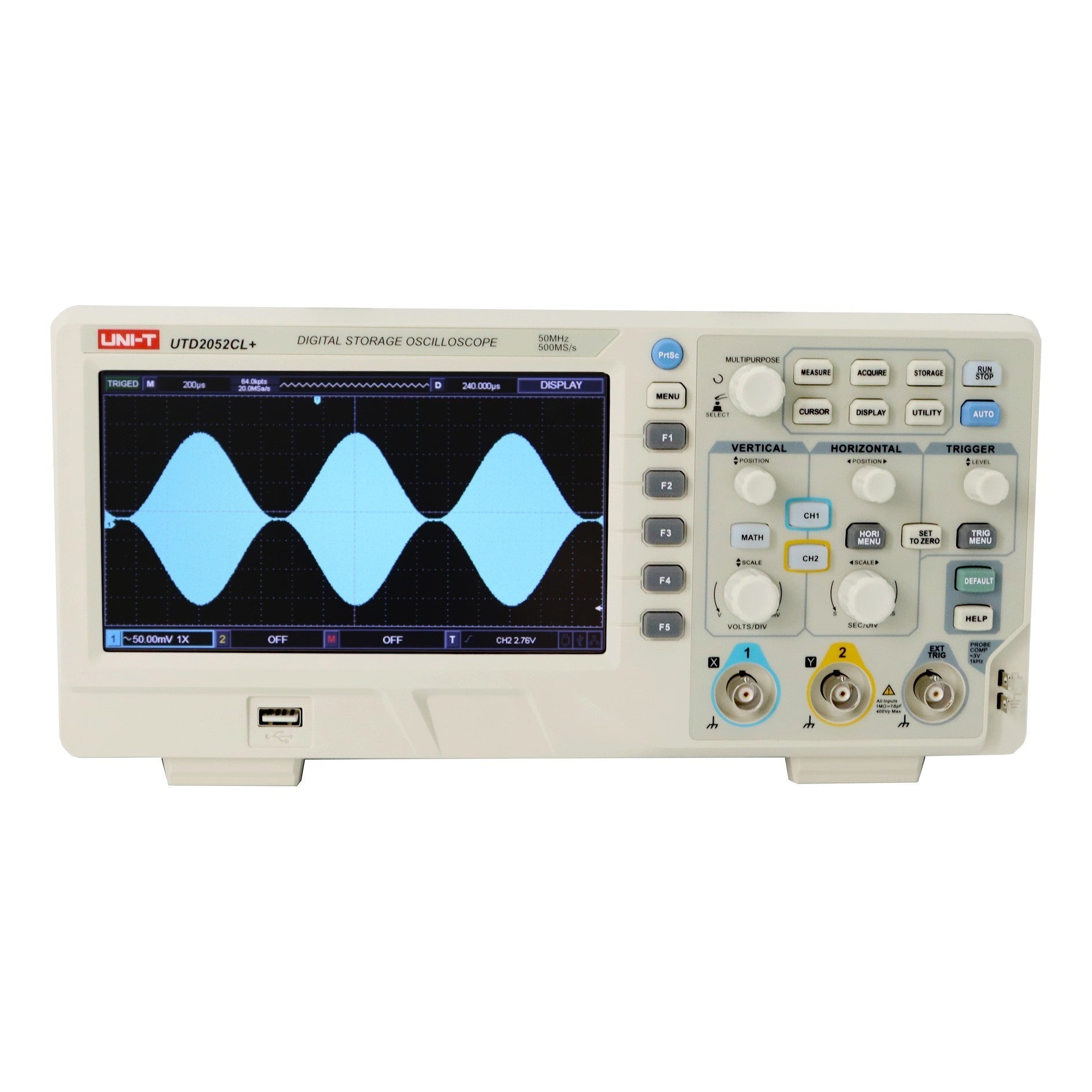 UTD2052CL+ 50 MHz 2Ch Oscilloscope | UNI-T – Uni-Trend US
