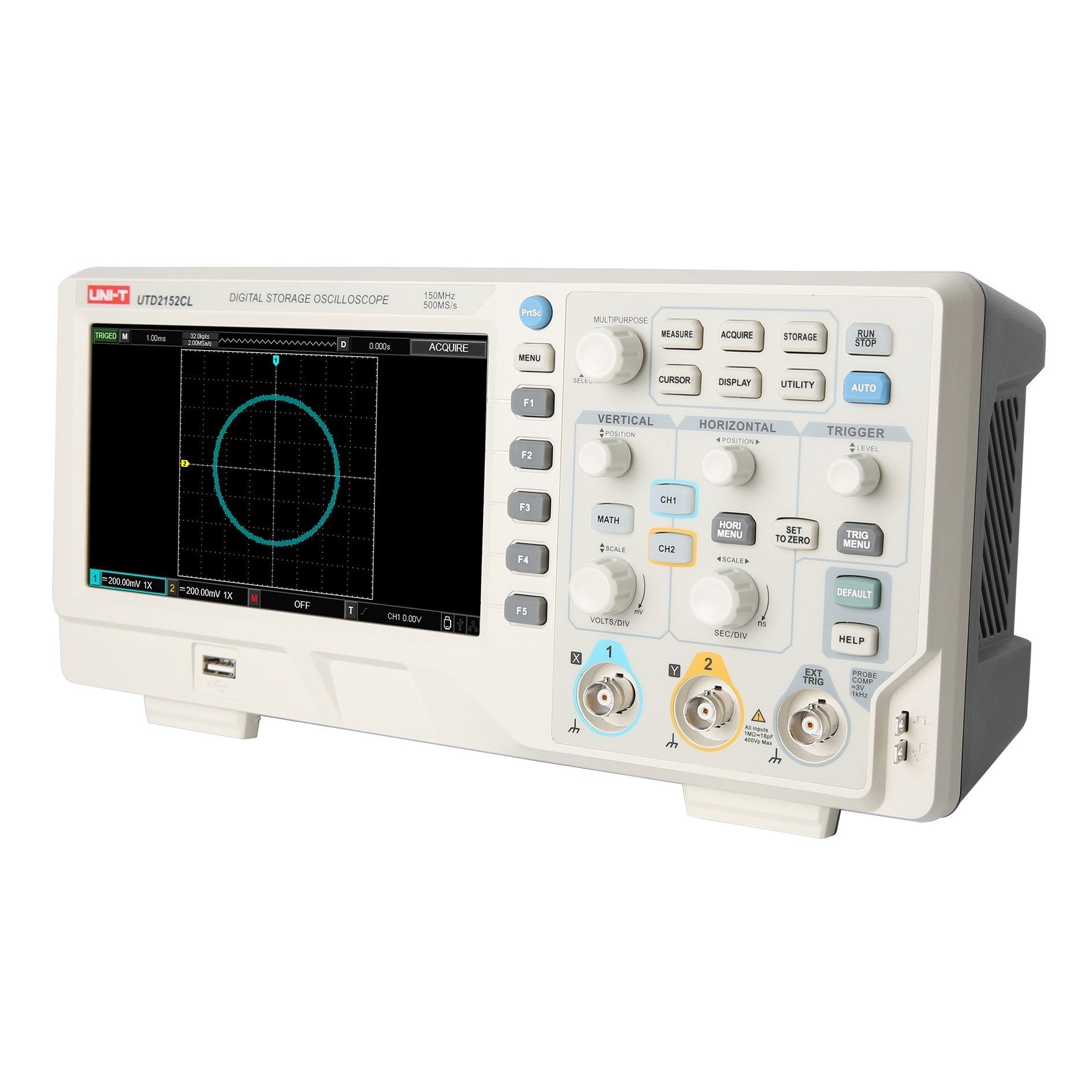 Uni-T UTD2152CL 150MHz 2CH DSO Back Image