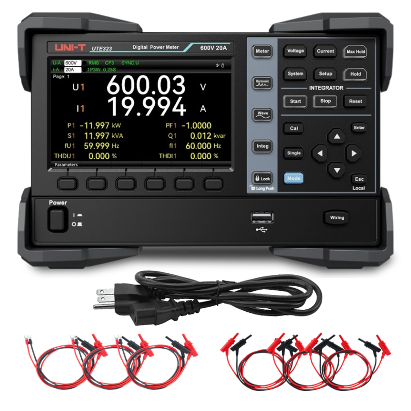 UTE323G 3-Ch High-Precision Digital Power Meter with GPIB