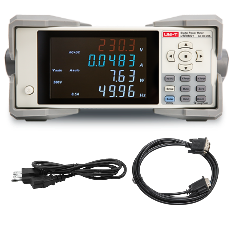 UTE9802+ 600V/20A True RMS AC/DC Digital Power Meter