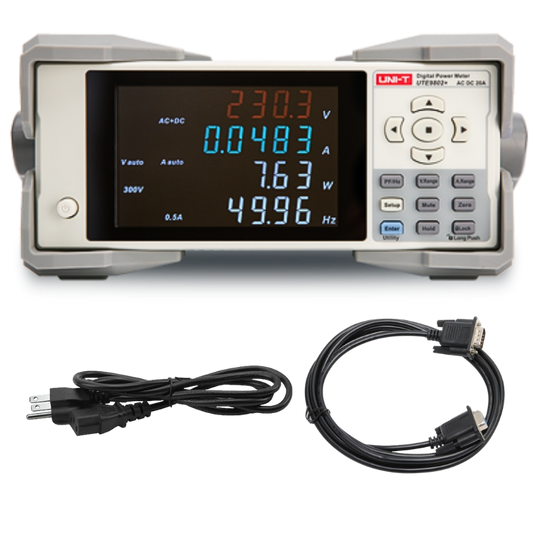 UTE9802+ 600V/20A True RMS AC/DC Digital Power Meter