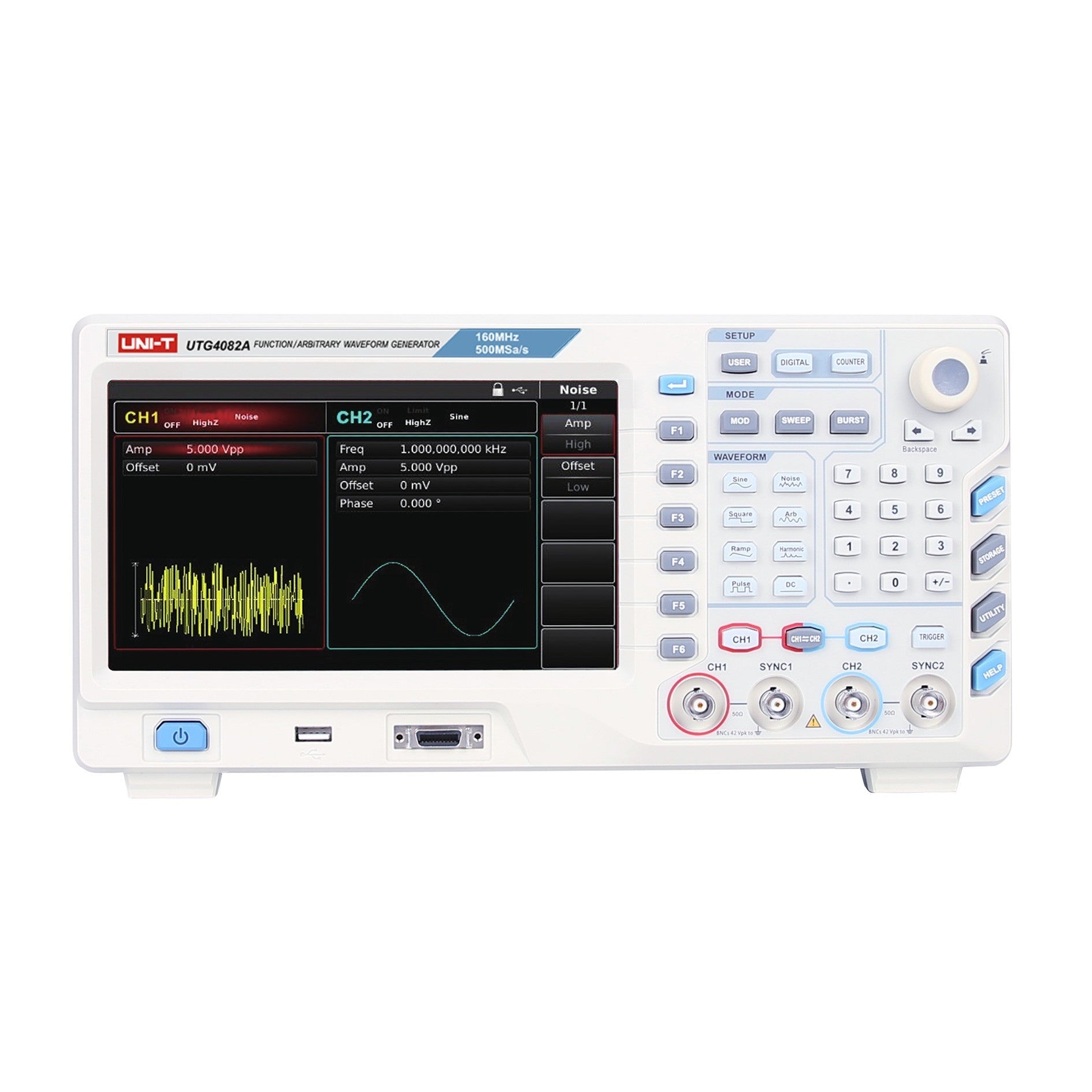 UTG4082A 80MHz 2Ch Performance-Series Arbitrary Waveform Generator