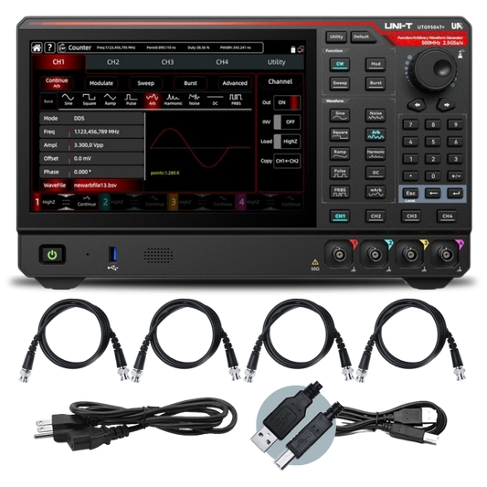 UTG9504T+ 500 MHz 4Ch Elite-Series Arbitrary Waveform Generator