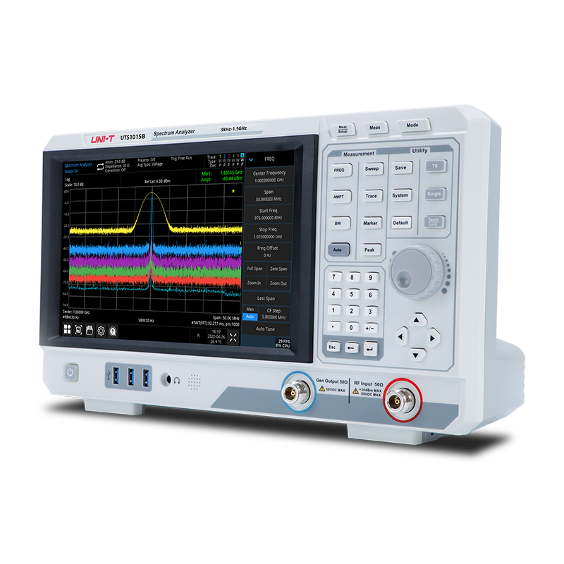 Uni-T UTS1032T 3.2GHz Advanced-Series Spectrum Analyzer with Tracking Generator Isometric Image