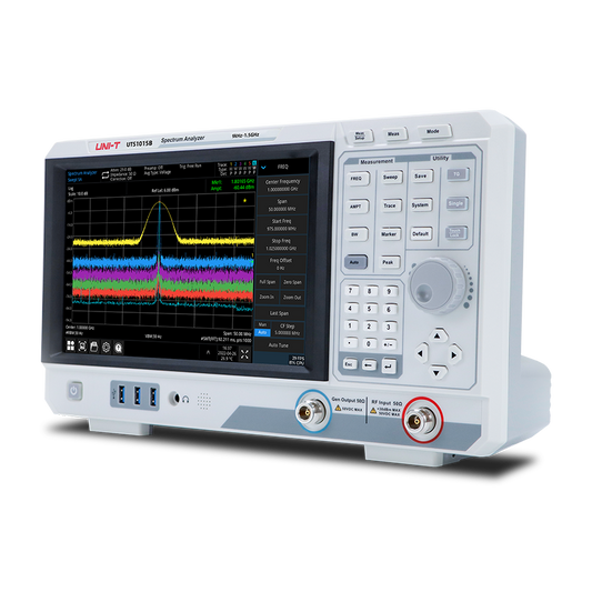 Uni-T UTS1015T 1.5GHz Advanced-Series Spectrum Analyzer with Tracking Generator Isometric Image