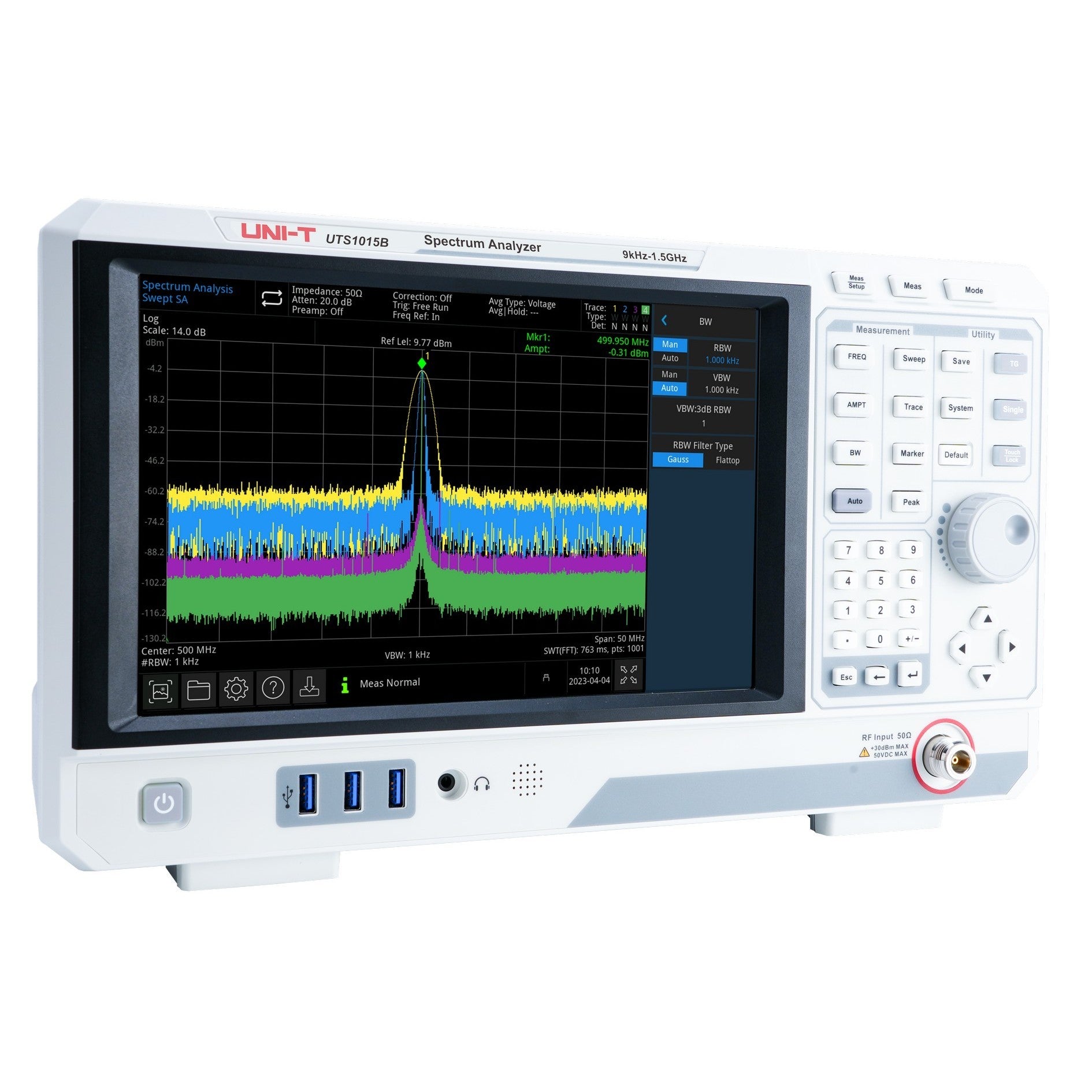 UTS1015B 1.5GHz Advanced-Series Spectrum Analyzer