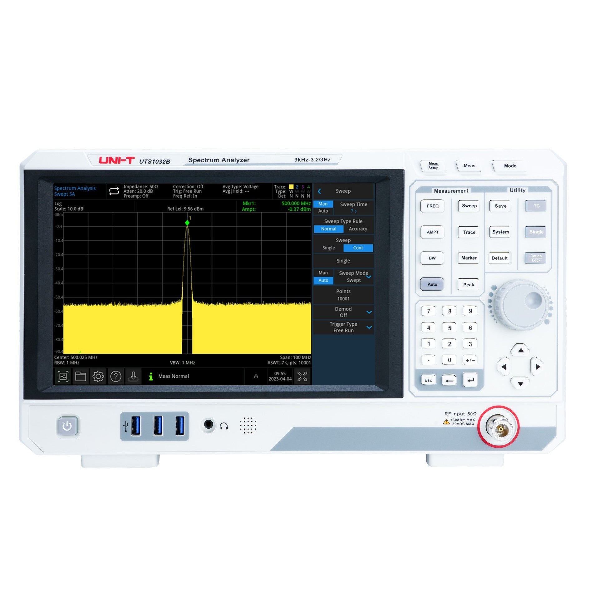 UTS1032B 3.2GHz Advanced-Series Spectrum Analyzer