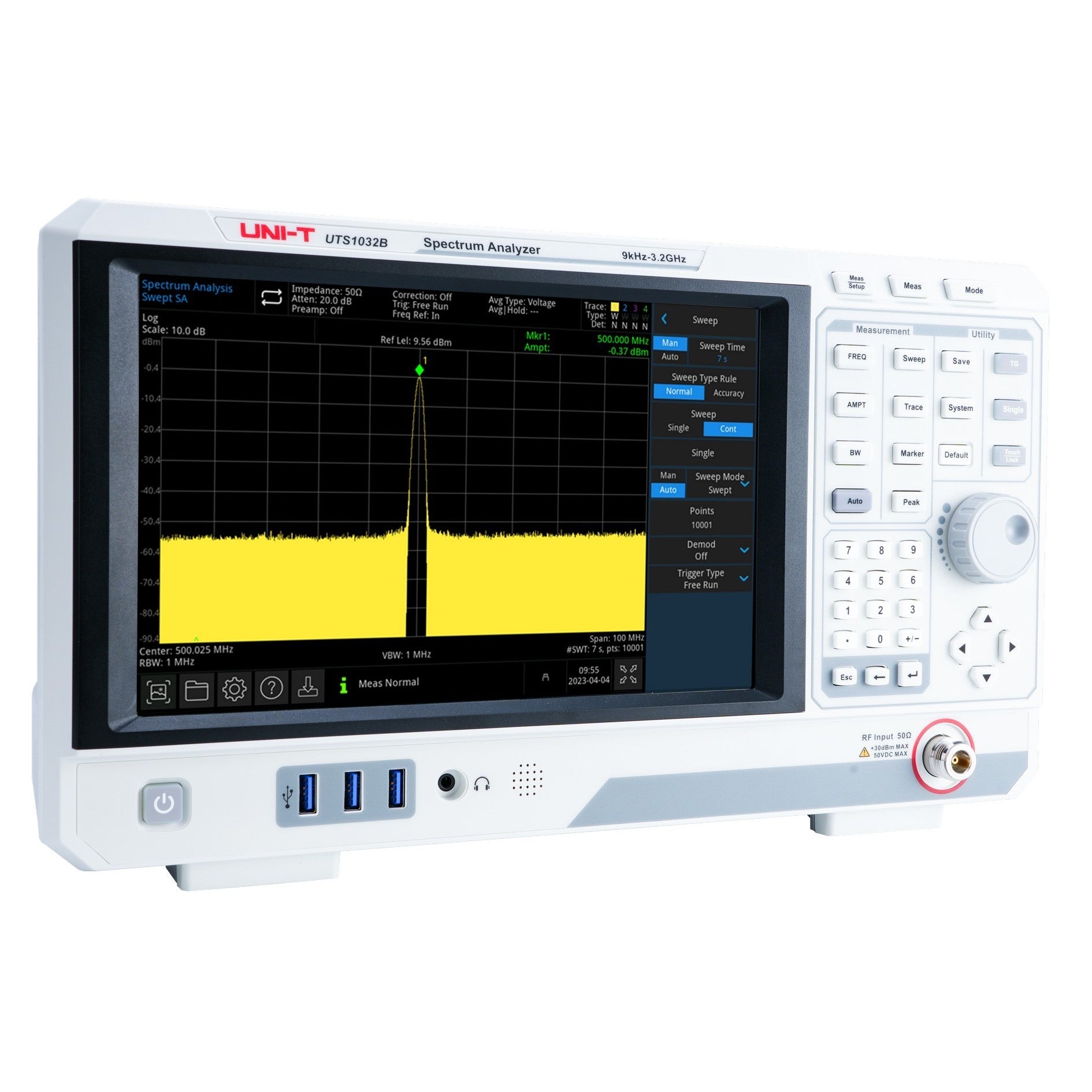 UTS1032B 3.2GHz Advanced-Series Spectrum Analyzer